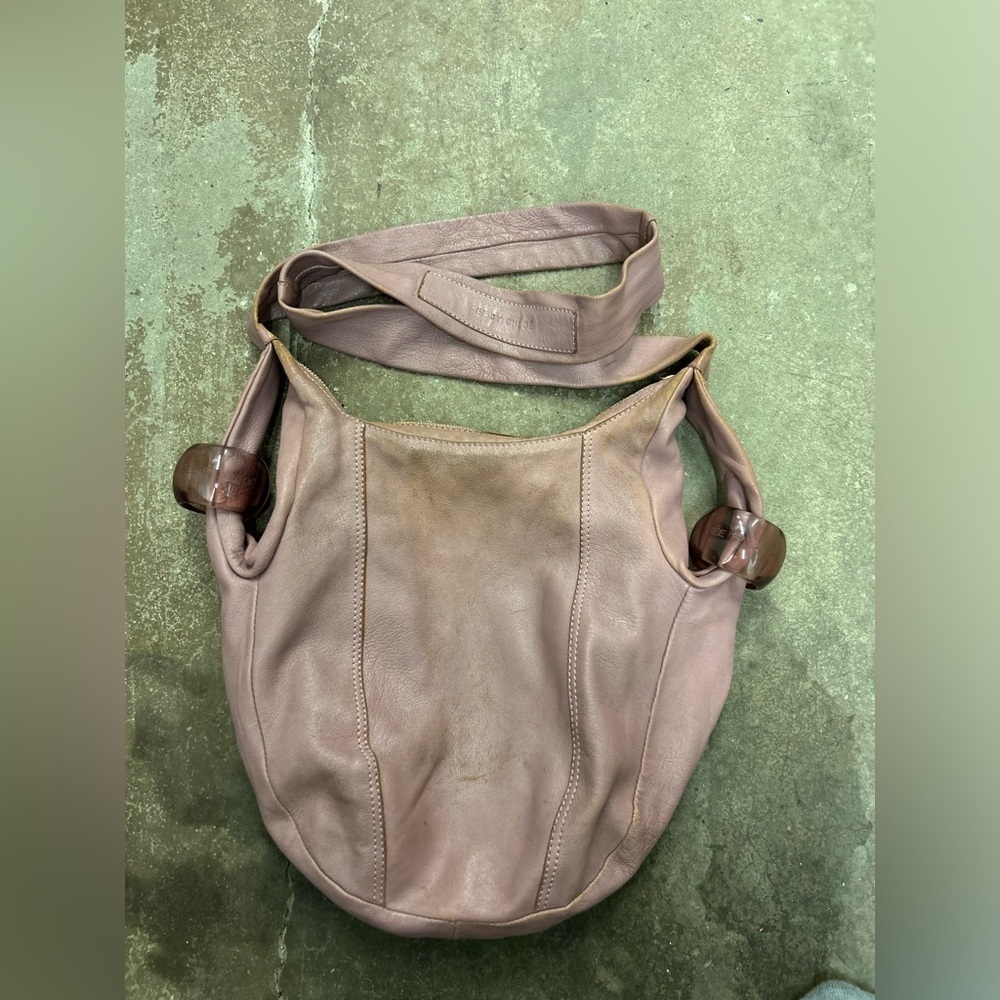 See by chloe leather mauve crossbody bag boho hippie